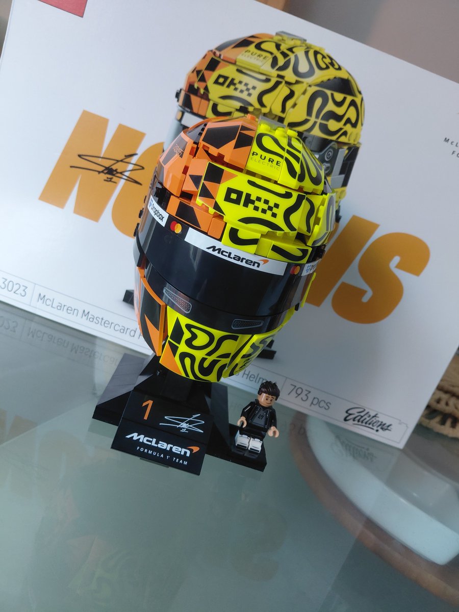 Callum291020's tweet photo. Lando Norris Helmet https://t.co/9CnDBH6yus