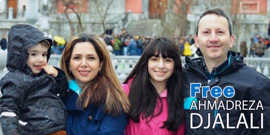 Amandalavan1's tweet photo. Ahmadreza Djalali, another weekend caged. It's been 10+YEARS without seeing his precious children grow to young adults. His wife desperate to hold her husband. An innocent political prisoner tortured &amp; it must stop! @SwedishPM @MariaStenergard @araghchi @drpezeshkian @kajakallas https://t.co/PBhjleis0q