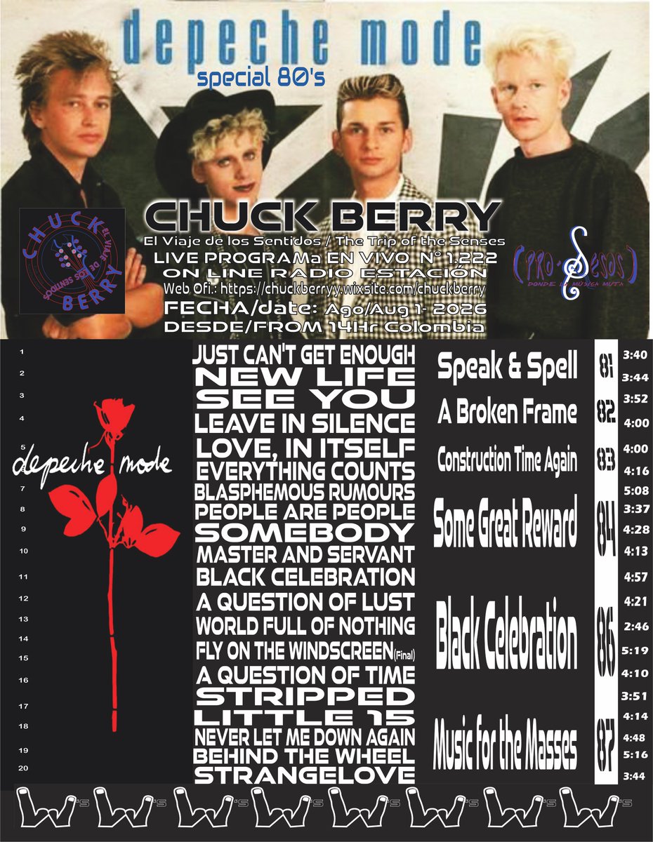 ChuckBerryRadio's tweet photo. CHUCK BERRY LIVE PROGRAM # 1.222 -Agu 1/2026 - FROM 14 to 16H COLOMBIA listen us BY OUR RADIO STATION ONLINE 24h X 365 open the the alternative link https://t.co/8wkgHVhJex or download our Mobile App https://t.co/Gq5C2pIFt0 so much SIS &amp; BRO. https://t.co/bZelaFYzAL