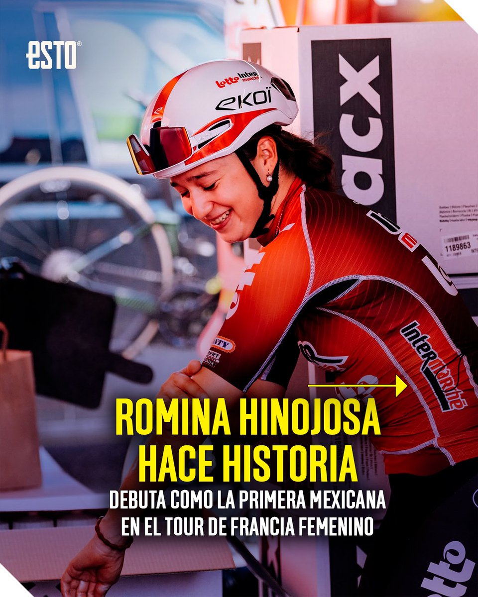 estoenlinea's tweet photo. México ya tiene una pionera en la ronda gala. 🇲🇽✨🚴‍♀️

Romina Hinojosa debutó en el Tour de Francia Femenino y dejó una huella imborrable al abrir el camino para las próximas generaciones. 🇫🇷🔜 https://t.co/KgdTdD3Huq