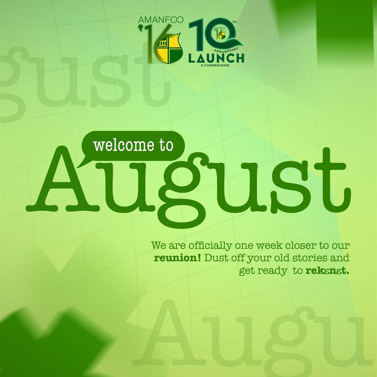 amanfo_16's tweet photo. Happy New Month, Senior! Wishing you God’s abundant blessings, favour, good health, peace, and success throughout the month. As we thank God for this new month, we look forward to celebrating with you at our 10th Anniversary Launch &amp; Fundraiser on Saturday, 8th August 2026. https://t.co/RvA4ytijBL