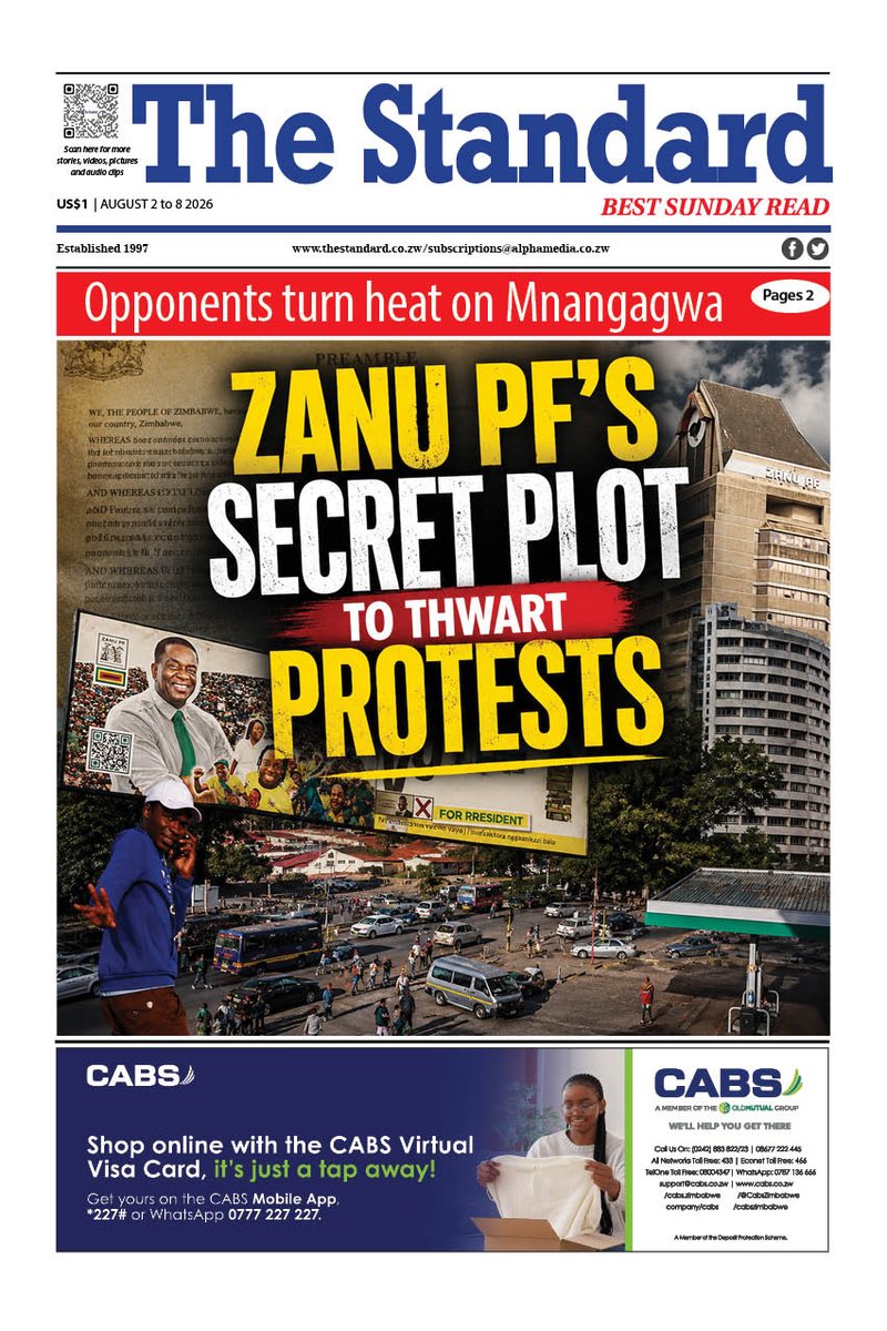 thestandardzim's tweet photo. Zanu PF’s secret plot to thwart protests
----
Read story ⤵️ 
https://t.co/b7a7kyK85F

SUBSCRIBE: https://t.co/eXwAcDM5ec https://t.co/pjBYcNfgEw