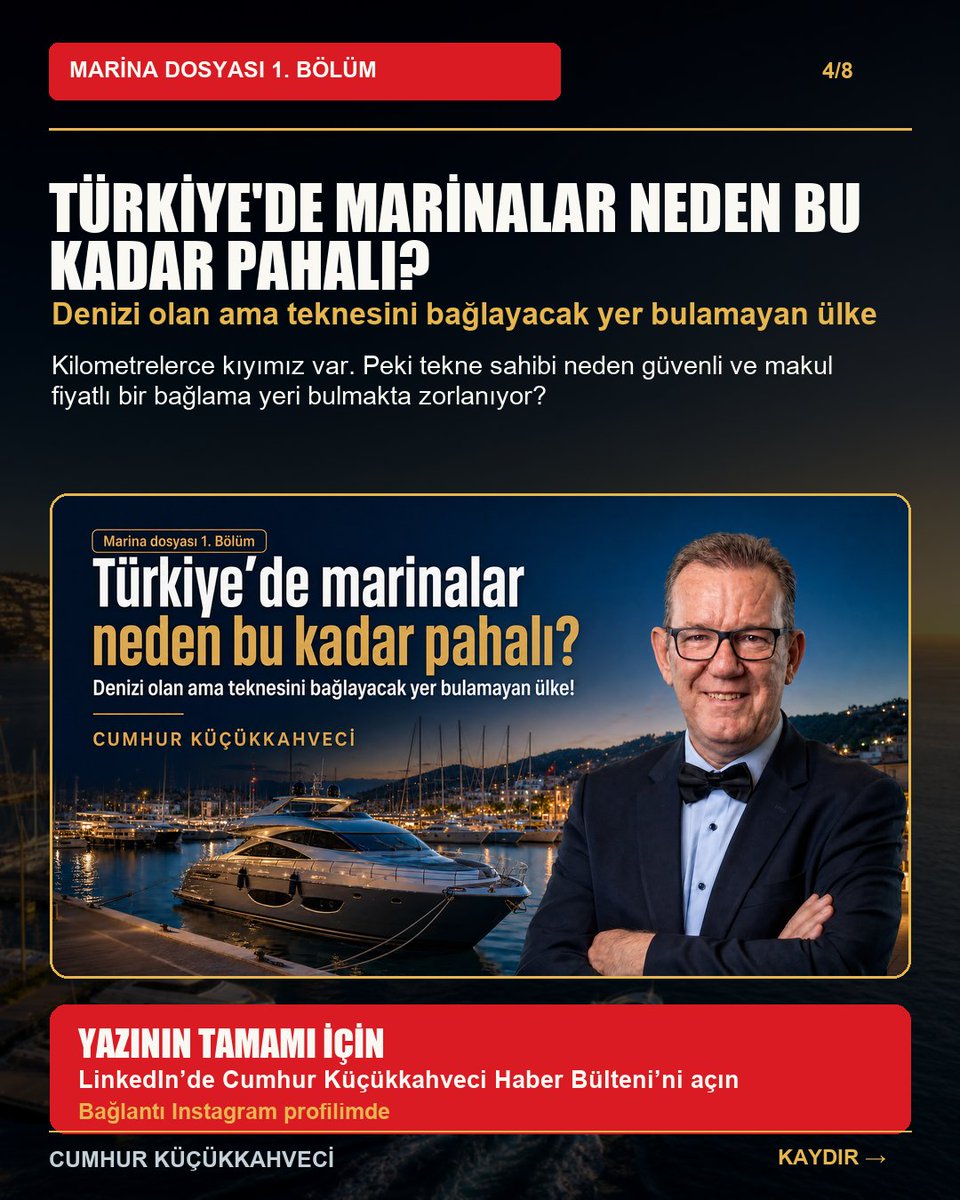 cumhurkk's tweet photo. Türkiye’nin denizcilikte kaybedecek vakti yok.  Süperyatlardan küçük teknelere, marina fiyatlarından yat turizmine uzanan 7 kapsamlı yazı hazırladım.  Sorunları, rakamları ve Türkiye’nin kazanabileceği yolu yazdım.  Tüm yazılar  https://t.co/JeoWcgTVYh https://t.co/5iRrYpevTW