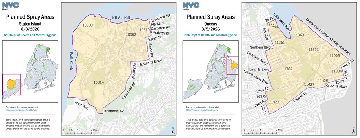 Ground-based mosquito adulticiding in Staten Island & Queens