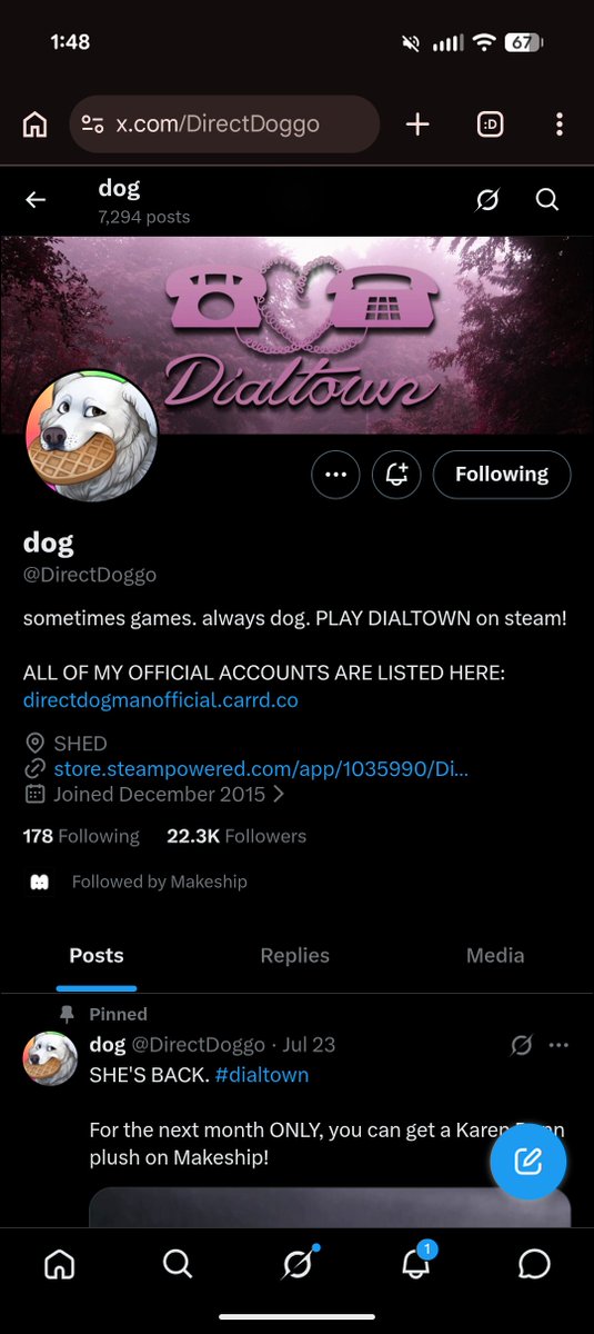 Silly_goobmo69's tweet photo. @DirectDoggo @Makeship https://t.co/lY039sSXz1