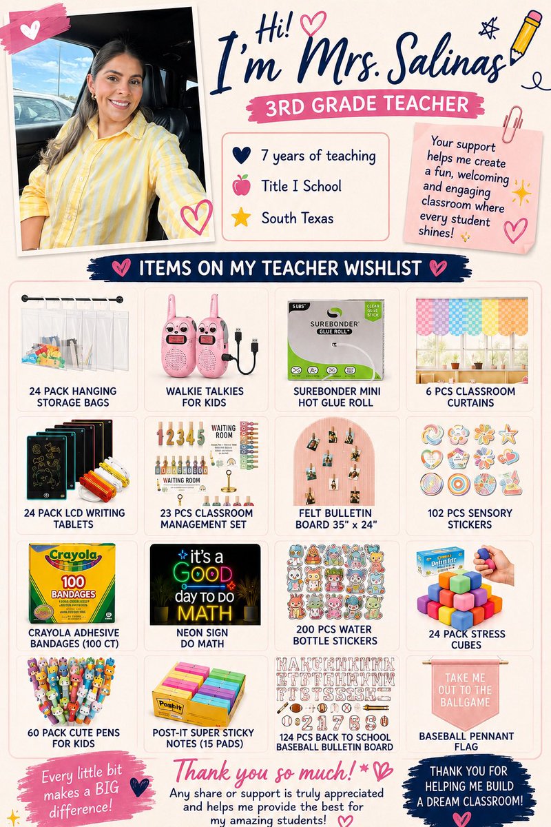 MrsCSalinas's tweet photo. Went to a museum today and I loved it! 🤩 Enjoining the last couple of days before heading back to work 🍎📚
Still have items on my wishlist please take a 👀 and help me clear it for the 1st time.
🔗 https://t.co/3LFomzAV1y
✨Please share
🩷Drop yours #ClearTheList #Teachersof𝕏 https://t.co/Esz9m32iwO