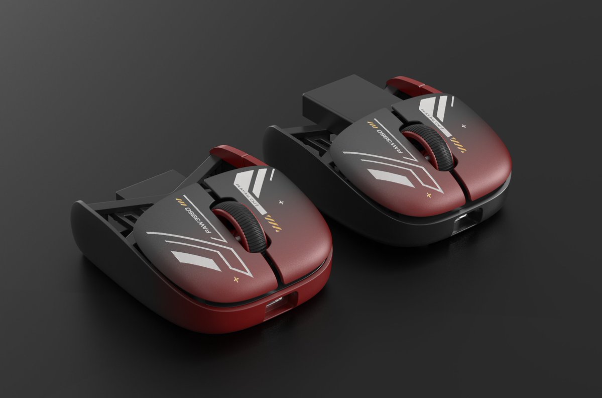 KeychronMK's tweet photo. A few more photos to show we've been working on the fingertip grip design for quite a while now. In the end, I personally like the swappable battery version the most. https://t.co/ME4LiFTjwb