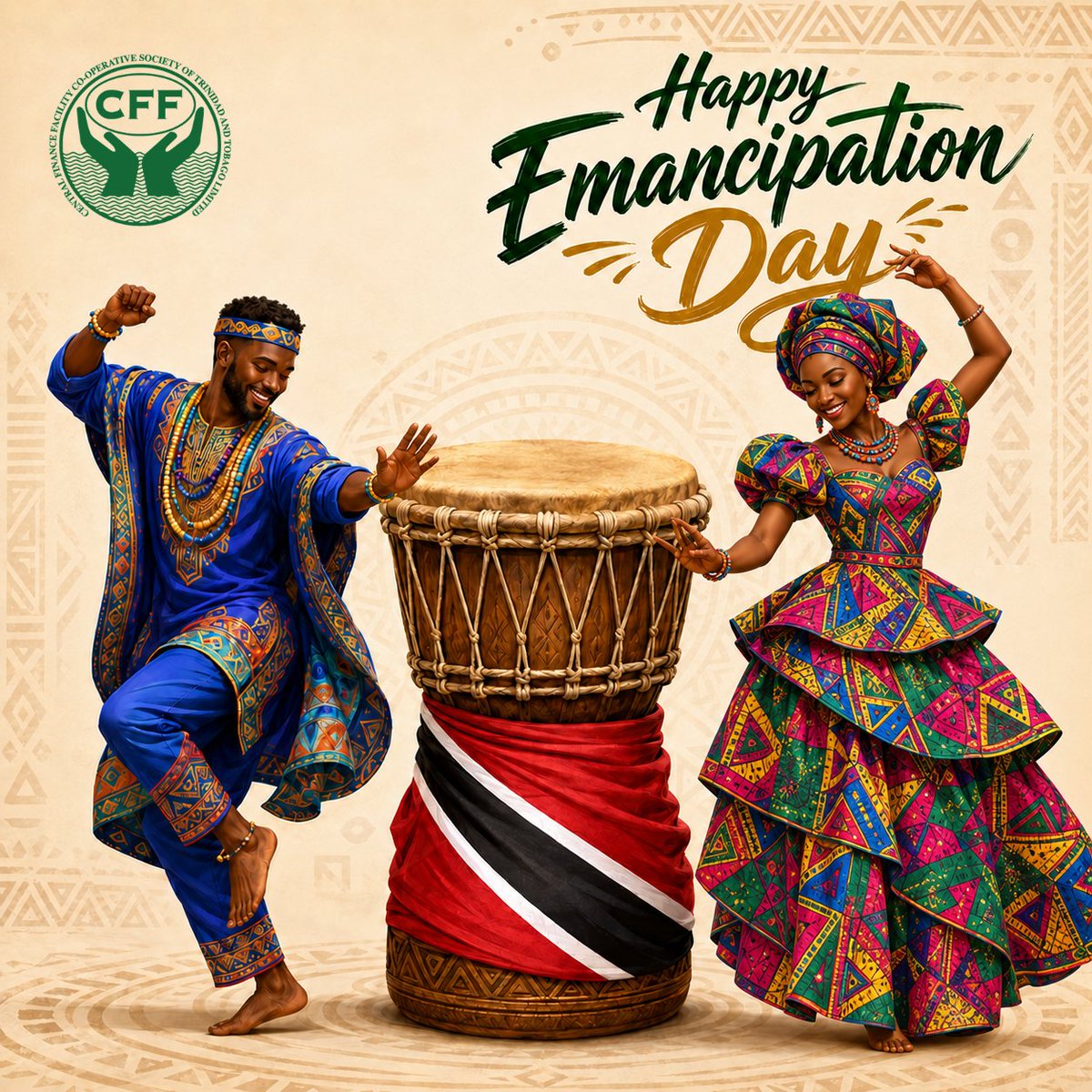CFFCOOP's tweet photo. More than freedom from the past, Emancipation reminds us of our resilience, our responsibility and our power to create new possibilities together. We remember the sacrifices of our ancestors and proudly carry their legacy forward.

Happy Emancipation Day!
#EmancipationDay #cfftt https://t.co/mCVwlMZZL9