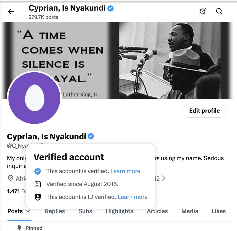 C_NyaKundiH's tweet photo. I got verified in 2016 though before Elon Started selling verification in 2023 https://t.co/RJrtvNU0pd