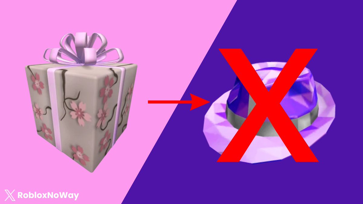 RobloxNoWay's tweet photo. 🚨 CONFIRMED: The Blossoming Gift of New Beginnings has officially been confirmed to not be the Purple Sparkle Time Fedora. https://t.co/qNwBTCYqDZ