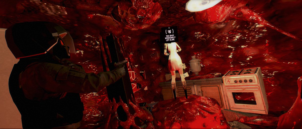 Crabnidroid's tweet photo. [Think of this as a continuation of "Corrupted Wellness Check"]

"Corrupted Welleness Check w/ Lone Volkspolizei discovering who was possibly behind the disaster. Oh and the previous owner of the Apartment Unit [Second Photo]"

#garrysmod #SIGNALISart #Signalis https://t.co/QK9NBylsK6