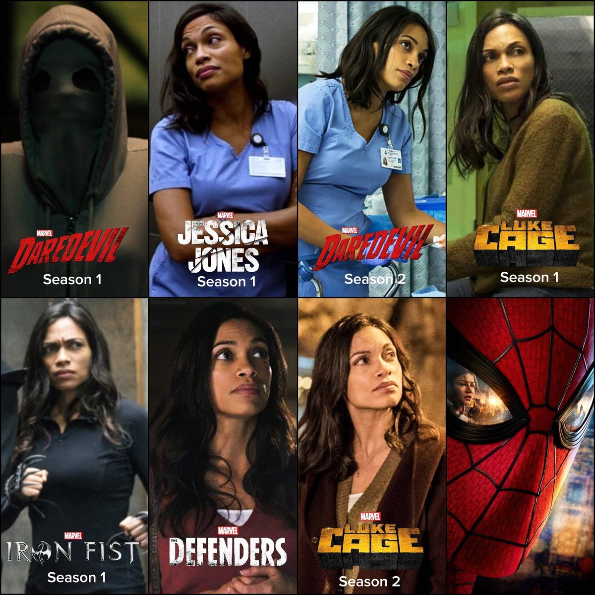 DefendersUpdate's tweet photo. ‘SPIDER-MAN: BRAND NEW DAY’ would've marked Rosario Dawson's 8th  appearance as Claire Temple in the MCU. https://t.co/aUGnmtWwPg