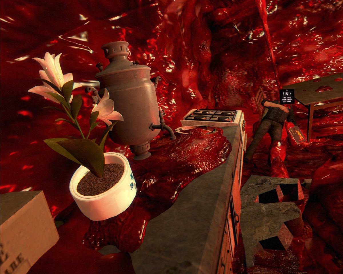 Crabnidroid's tweet photo. [Think of this as a continuation of "Corrupted Wellness Check"]

"Corrupted Welleness Check w/ Lone Volkspolizei discovering who was possibly behind the disaster. Oh and the previous owner of the Apartment Unit [Second Photo]"

#garrysmod #SIGNALISart #Signalis https://t.co/QK9NBylsK6
