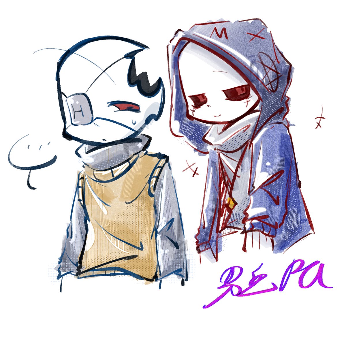 AXforsty's tweet photo. I really want to do Ghost Paro's Q&amp;A (in fact, I don't think anyone will come.😨💦
#murdersans 
#horrorsans 
#Dusthorror https://t.co/JwbyR3HQnq