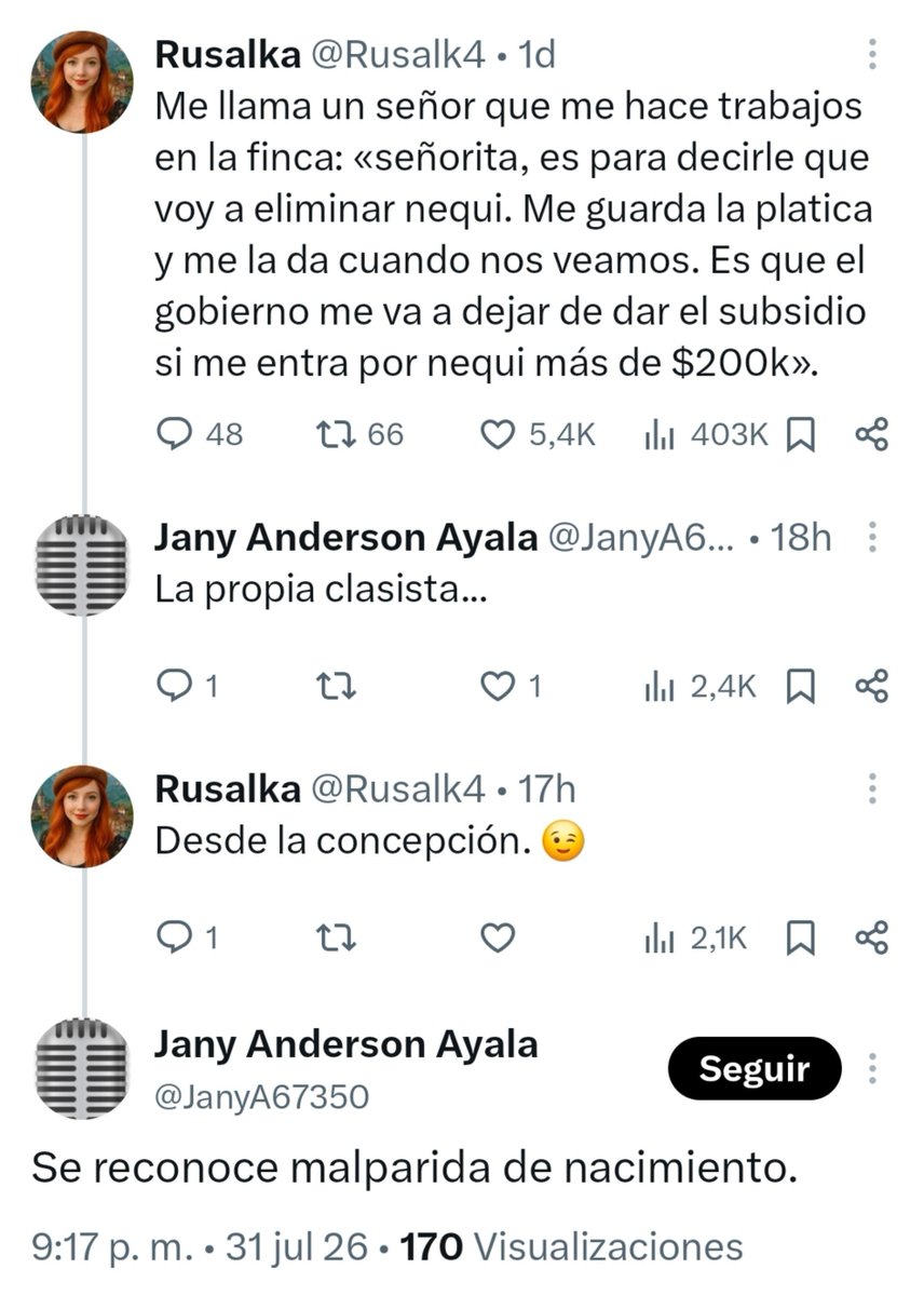 Rusalk4's tweet photo. Para los zurdos hasta la honestidad es clasismo. https://t.co/oKY3yWMtbX