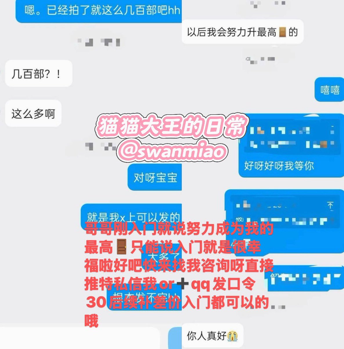 swanmiao's tweet photo. 猫猫劳模营业中🥵欢��哥哥们观察我哦很多宝宝都是刚入门就升级这个哥哥说以后努力成为我的最高🚪如果不是真的好怎么会刚开始就这��被夸确实非常漂亮 太值了入我的门我的东西就是这么多呀嘻嘻各种视频定制套图 脸照都可以选择直接推特私信我or➕qq3104394480发口令30后续补差价入门（qq可以看美照哦） https://t.co/9K9OK3Twjt