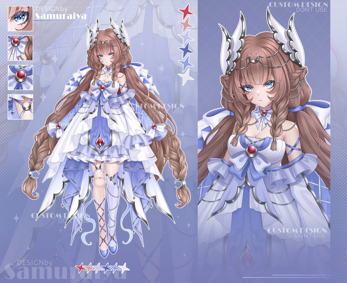 SAMURAIIYA's tweet photo. 🩵Character design commission for @/GwenUwUli

✦ • ✦ • ✦ • ✦ 
#comissionsopen #art #characterdesign #Commission https://t.co/UvR7q8oDbH