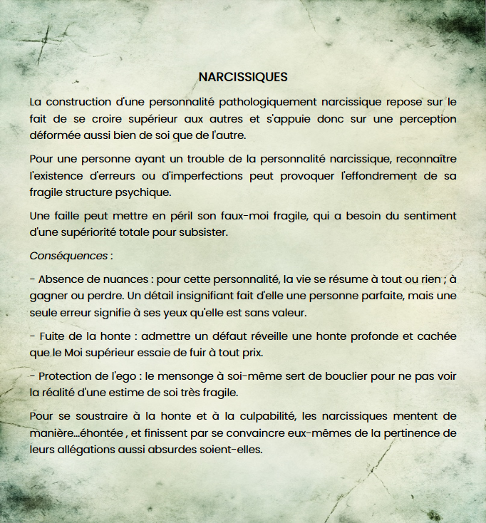 hiatusse's tweet photo. Nota Bene
#Narcissisme #Narcissiste #Maltraitances #Abus #Manipulations #Intimidations #Tyrannie #ViolencePsychologique #ToxicPeople https://t.co/gJmPEa8rud