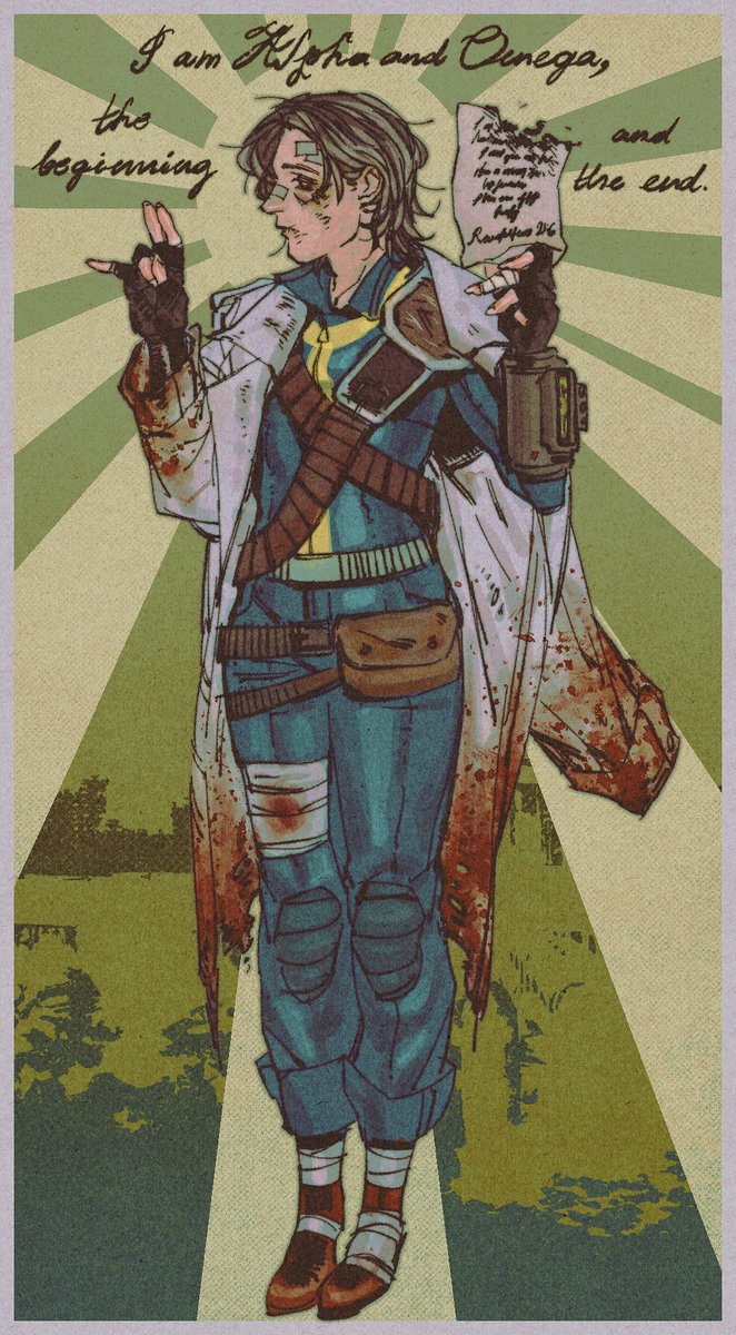 sweetrinaXD's tweet photo. Revelation 21:6 #fallout https://t.co/OZfE0OnSGi