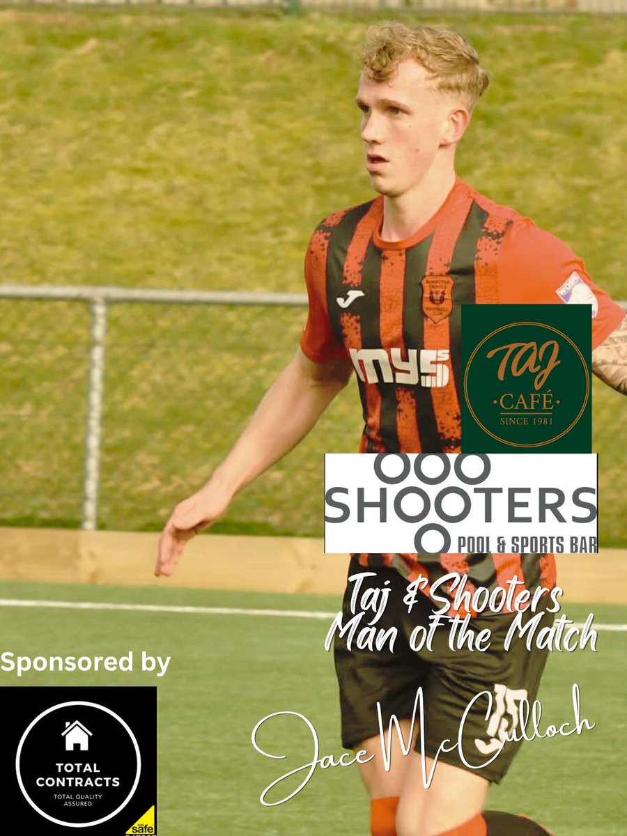Bonnyton1912's tweet photo. Today’s sponsors man of the match awards:

Taj Cafe &amp; Shooters - Jace McCulloch

🔴⚫️

Taj Cafe Kilmarnock shooters_kilmarnock https://t.co/iHxcDeOHbL