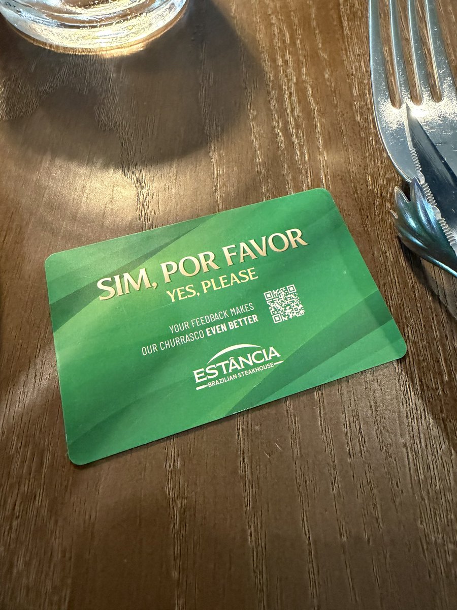 GuntherEagleman's tweet photo. Brazilian steakhouse… Wish me luck 😅 https://t.co/eQZhe7Cfqo