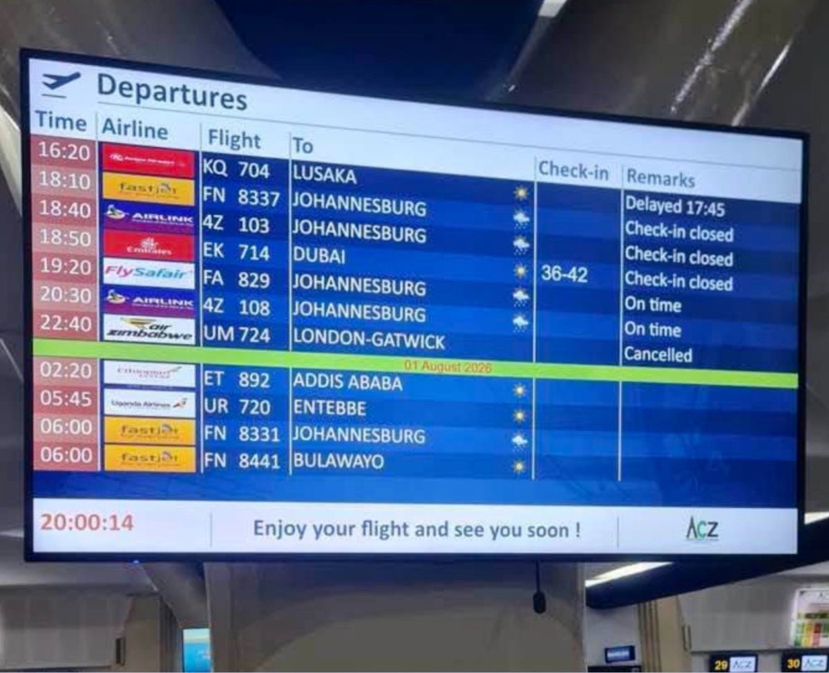 daddyhope's tweet photo. When Air Zimbabwe’s new Harare–Gatwick route was announced, I made the point that we should not be celebrating the launch of a new route oblivious to our realities. Instead, we should be asking who is managing it.

Air Zimbabwe did not fail because it lacked aircraft. At Independence, the ZANUPF government inherited a fleet of 21 aircraft from the Rhodesian government. Today, only one or two aircraft are operational. That tells you the problem has never been the availability of planes; it has been the quality of management.

I am therefore not surprised by what happened yesterday. A professionally run airline should never cancel or disrupt a long-haul service simply because one pilot falls ill. 
Airlines routinely maintain standby flight crews for each aircraft type they operate. That is standard industry practice because unforeseen circumstances are part of aviation. But someone slept on his job in Harare.

The problem in Air Zimbabwe’s case lies in the arrangement it entered into. This route is not being operated by Air Zimbabwe pilots but by a foreign crew supplied under the aircraft lease arrangement. Instead of having a reserve crew, Air Zimbabwe failed.

A competent management team would have ensured that Zimbabwean pilots were trained and certified on the leased aircraft from the outset. That way, if a member of the foreign crew became unavailable, a qualified Air Zimbabwe pilot could immediately step in and operate the flight.

Air Zimbabwe can’t fly the aircraft because they are banned to flying into London because the Zimbabwean aviation authorities who certify them failed an audit. 

The absence of such contingency planning reflects a serious management failure. It reinforces what I have said for years that governments have no business running commercial airlines. Airlines are businesses, not government departments.

Britain does not own a state owned airline. The United States, the world’s largest economy, also does not own a state owned airline. South Africa owns one and it is a total mess. Private airlines compete, innovate, create jobs, generate tax revenue, and bear their own commercial risks. Governments should concentrate on governing, creating sound economic policies, and regulating the aviation sector, not trying to run airlines.

When a state-owned airline loses money, it is not the airline that ultimately pays the bill. It is the taxpayer. Every operational failure, every bailout, every poorly negotiated lease, and every management mistake is financed by public funds that could have been spent on hospitals, schools, roads, or other essential public services.

If I were ever in a position to make such a decision, I would privatise Air Zimbabwe and allow competent private investors to operate it on commercial principles. Government’s responsibility should be to create an environment in which Zimbabwean entrepreneurs can establish successful airlines, compete fairly, create employment, generate tax revenue, and connect Zimbabwe to the world.

Keeping a chronically loss-making, dysfunctional national airline alive simply because of sentiment or politics serves no one. It merely transfers the cost of poor management onto ordinary taxpayers, who are forced to subsidise an airline that has repeatedly failed to operate as a sustainable commercial business.