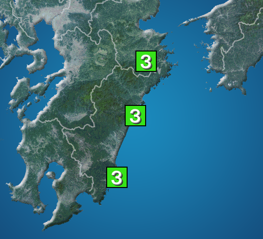 wni_jp's tweet photo. 【地震情報】
8月2日 4:10 震度3
【大分県】大分県南部【宮崎県】宮崎県北部平野部　宮崎県南部平野部
▶生放送で解説中 
https://t.co/mluABTfEW5

https://t.co/fXTM8Xn0Pe https://t.co/bjWxrbBlxE