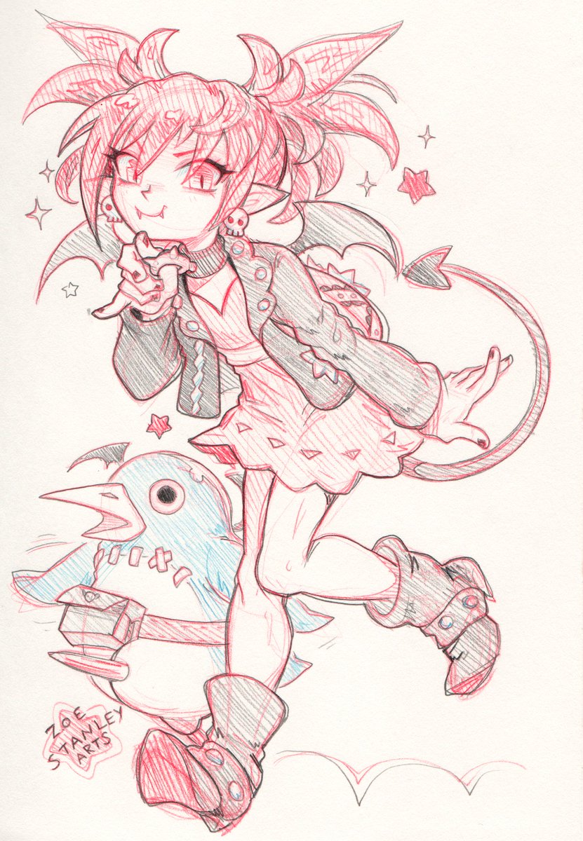ZoeStanleyArts's tweet photo. 🤘Etna rockin' Marnie's outfit.
#Disgaea #ポケモン #Pokemon https://t.co/PfdzeI6oud