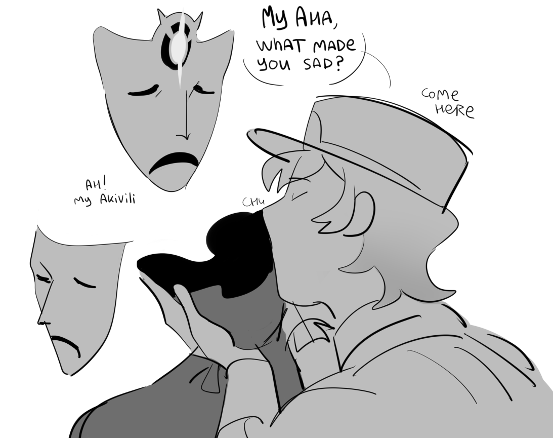 _mpils's tweet photo. I'm not feeling good today, so just a comforting kiss??? ahavili for my soul https://t.co/u1byJlcOOR