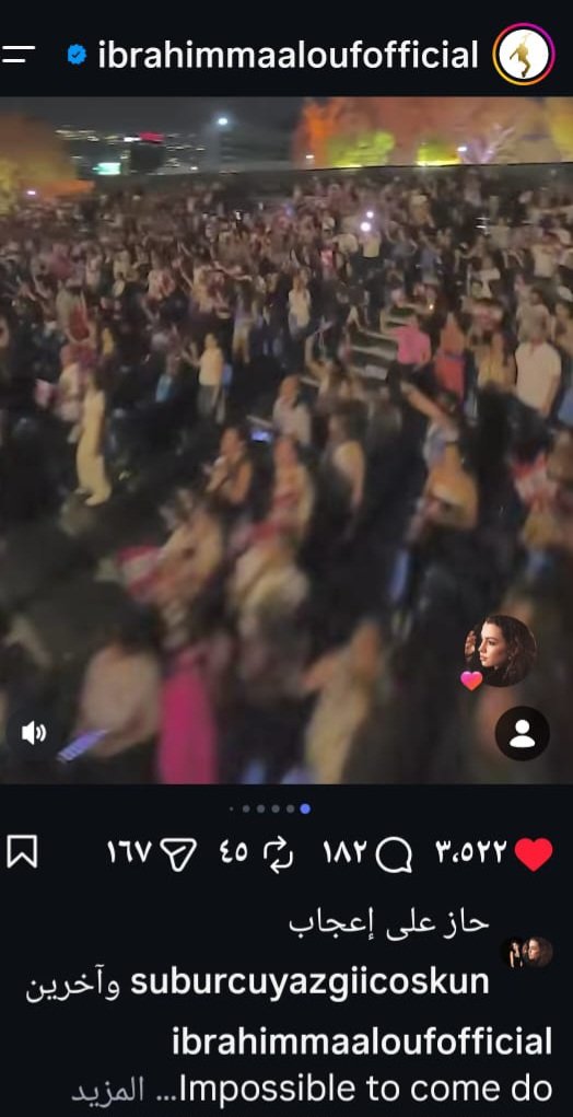 Thebeaulife's tweet photo. لايك يازجي للمغني لبناني 🇱🇧
ابراهيم 😍😍
حبها للأغاني العربيه والفنانين العرب ❤️🔥
#SuBurcuYazgıCoşkun https://t.co/0mherUkYw0