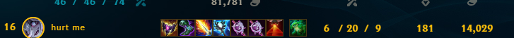 cuobaidewo's tweet photo. @drewlevin Game ID: 707035349 
Player ID：hurt me#xxxx
 ... literally running the game and soft inting all time.. I've reported it in client. I would appreciate it if the team can have a look of this and decide if it's worth a punishment.. =-= https://t.co/DwtNFrMyhz