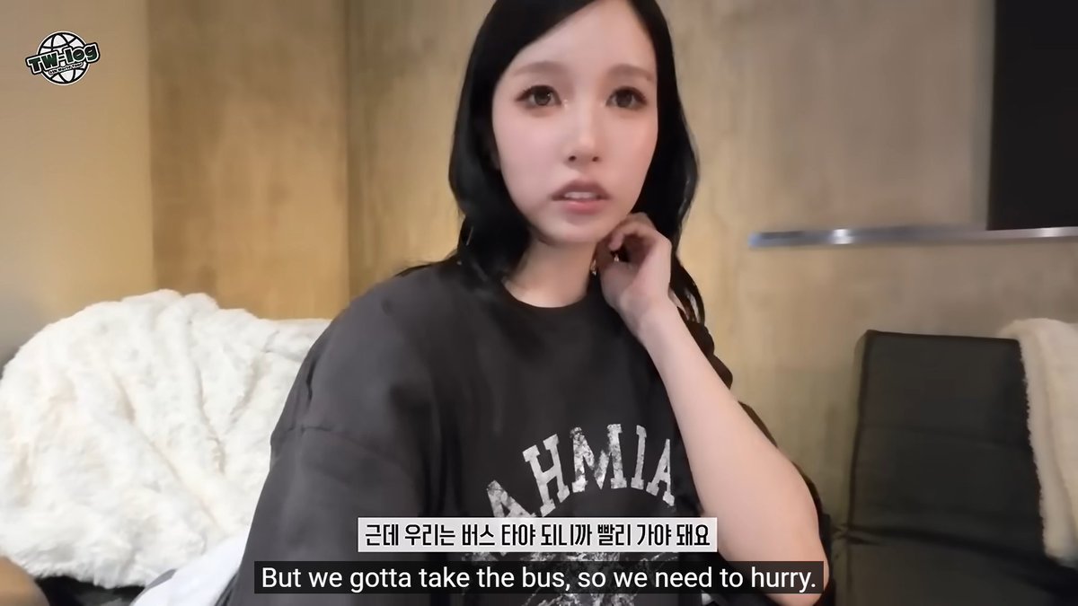 metalheadonce's tweet photo. Mina choosing the sleeper bus than traveling by plane during the Europe leg puts joy in my JeongMi heart knowing Jeongyeon taking the bus too 😍 Also.. Nayeon was in the plane group, my curious SaNayeon mind wonders, did Sana join her too? 🤭 https://t.co/u0VEtaMjfl
