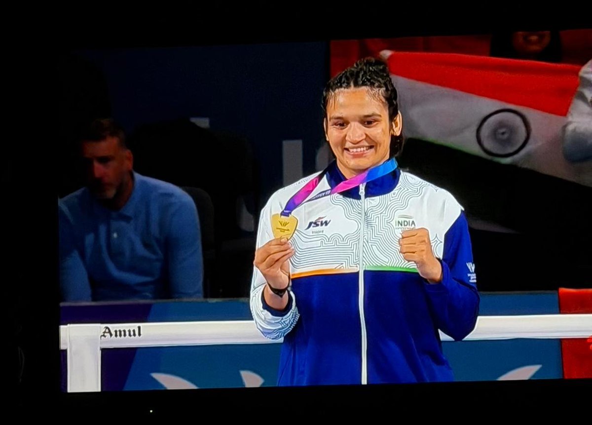 IA_SportsAdvntr's tweet photo. Total Domination: #IndianArmy Boxers Assert Their Supremacy at the #CommonwealthGames

Four women warriors of the Indian Army travelled to Glasgow as part of India’s boxing contingent—and all four return as gold medallists🥇.
Naib Subedar Jaismine (57kg)
Naib Subedar Preeti (54kg)
Havildar Arundhati (70kg)
Havildar Sakshi (51kg)
A remarkable display of courage, skill, and dominance on the global stage🇮🇳.

#MissionOlympicsWing #Glasgow2026 
#Cheer4Bharat
#Boxing

@adgpi 
@NorthernComd_IA 
@easterncomd 
@westerncomd_IA
@SWComd_IA
@IaSouthern
