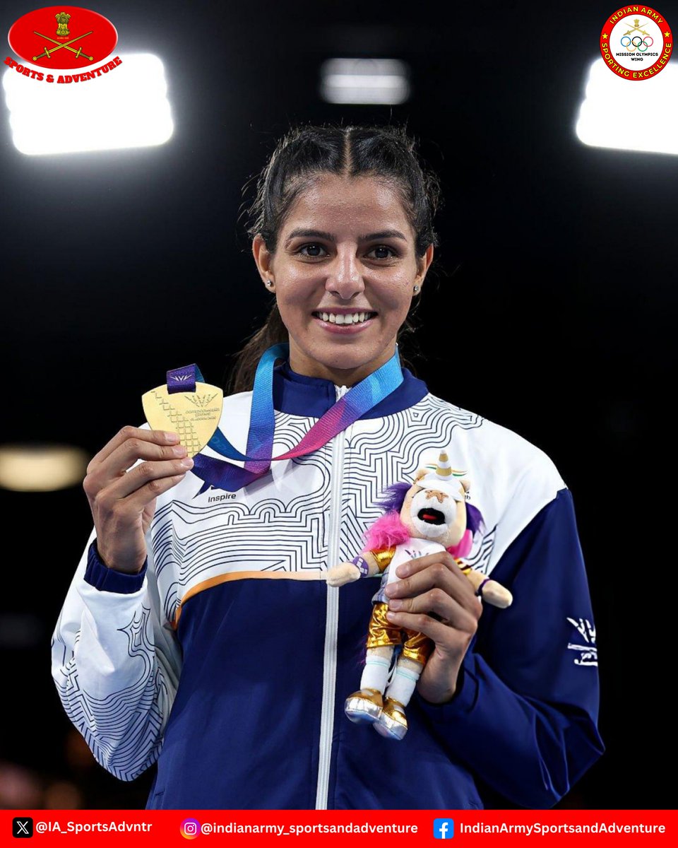 IA_SportsAdvntr's tweet photo. Total Domination: #IndianArmy Boxers Assert Their Supremacy at the #CommonwealthGames

Four women warriors of the Indian Army travelled to Glasgow as part of India’s boxing contingent—and all four return as gold medallists🥇.
Naib Subedar Jaismine (57kg)
Naib Subedar Preeti (54kg)
Havildar Arundhati (70kg)
Havildar Sakshi (51kg)
A remarkable display of courage, skill, and dominance on the global stage🇮🇳.

#MissionOlympicsWing #Glasgow2026 
#Cheer4Bharat
#Boxing

@adgpi 
@NorthernComd_IA 
@easterncomd 
@westerncomd_IA
@SWComd_IA
@IaSouthern