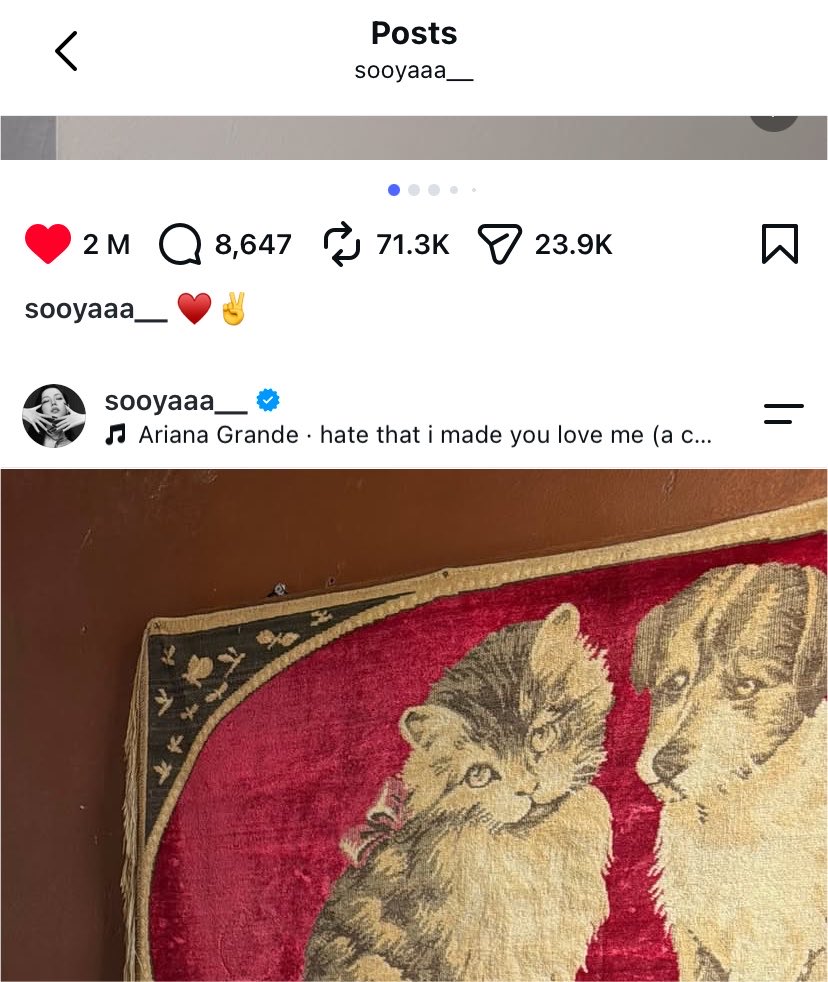 theweco_'s tweet photo. Jisoo changed the original audio of HTIMYLM in her second to last post and added an acapella version instead 
Do we think she’s hinting something?😭 https://t.co/m8cPqH6phW