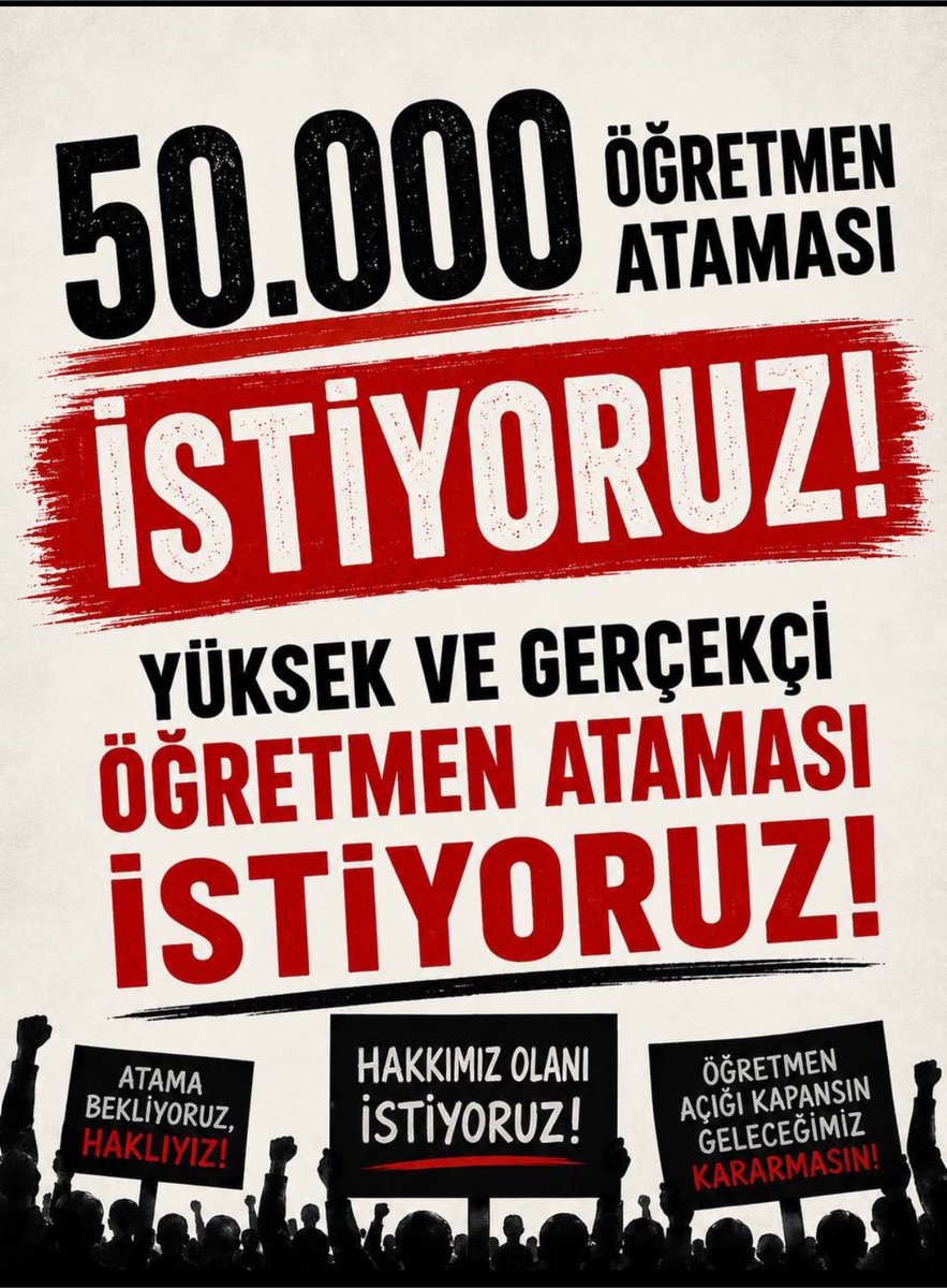 birdemetyasminn's tweet photo. Öğretmenin ücretlisi olmaz kadrolusu olur
 #öğretmenatamasıarttırılsın https://t.co/Q6mtpUcXR5