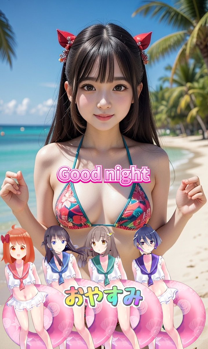 Vtuber_narumi's tweet photo. 夏だ！🌊海だ！🌴バカンスだ！٩(๑^o^๑)۶
夏だね(^_-)-☆
🥵熱中症に要注意(^_-)-☆
寝る前に可愛い娘を見ましょうね(^_-)-☆
いい夢を見てね(⁠◍⁠•⁠ᴗ⁠•⁠◍⁠)⁠❤
みんなおやすみ( ˘ω˘)ｽﾔｧ😴
Sweet dreams(⁠◍⁠•⁠ᴗ⁠•⁠◍⁠)⁠❤
Good night(:3[▓▓]😴
#Goodnight
#おやすみVtuber https://t.co/5wtpAZAJvE