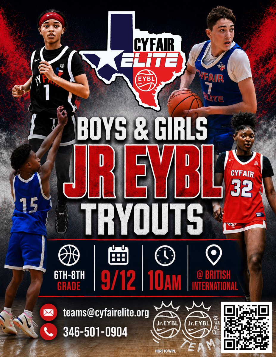 cy_htx's tweet photo. Don’t miss out 
Come BeElite 
September 12 
#BeElite @CyFairHTXGirls @CFEliteSports https://t.co/avjAtQCmSq