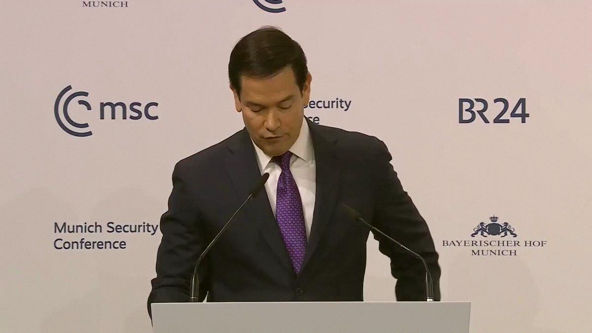 _LiviaNasciment's tweet photo. We're not here to just politely manage the West's slow fade, says Rubio. 🇺🇸 We don't do that whole 'calm caretaker' thing in America. https://t.co/lBl56Lu4TC