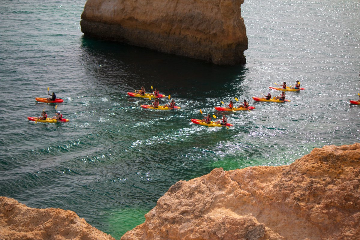 PhxRd's tweet photo. Lagos, Portugal. There are these tours you can do by Kayak and they take you to some pretty cool places. I did it. BUT! For me these were not full sized Kayak's and MAN did it kill my back and knees! Maybe good if you are 20 or in your 30's. Not so good in your 50's.😅 https://t.co/fnt50XmaHq