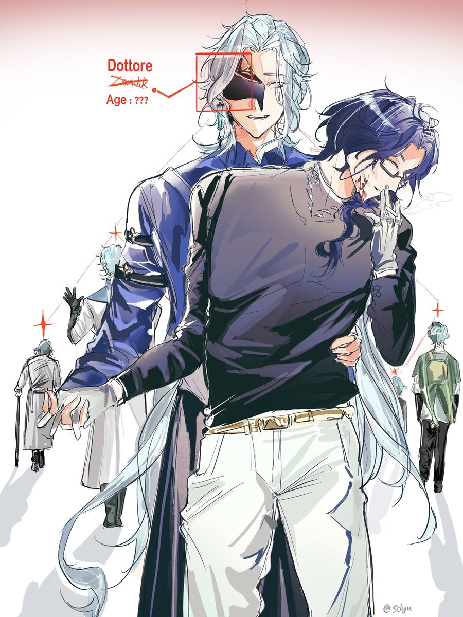 yew127's tweet photo. #dottore #博潘 #pantalone #Genshin #dottolone https://t.co/DCqZee9k0D