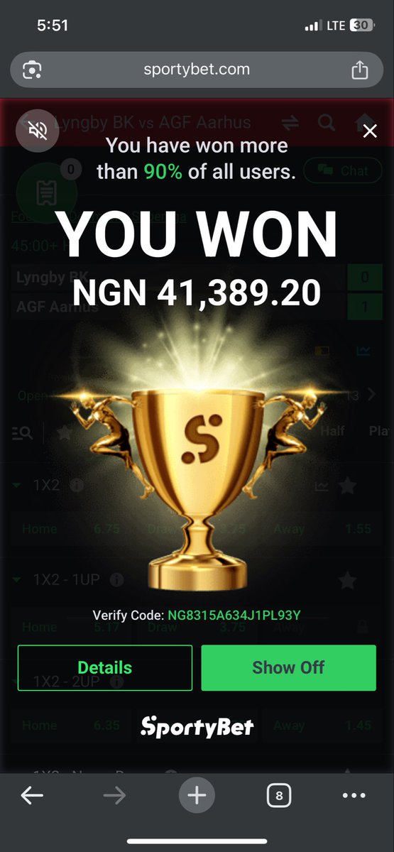 Ezeugo042's tweet photo. @lokofromekiti It was a good run , took out 40k from partial cashout https://t.co/qCoeEOpFTu