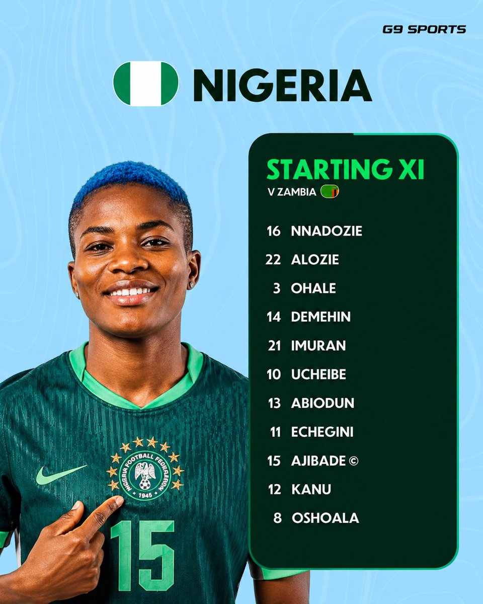 b0ymanager's tweet photo. Falcons starting XI is locked in!

Let's get behind the girls! 💚🦅 https://t.co/EirC6tUYOa