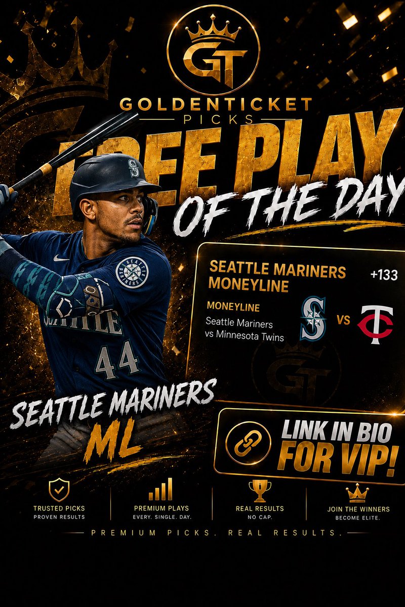 BetGoldenTicket's tweet photo. 🎟️Free Play Of The Day                                              Sea ML🔒 https://t.co/4vXI9FEufZ