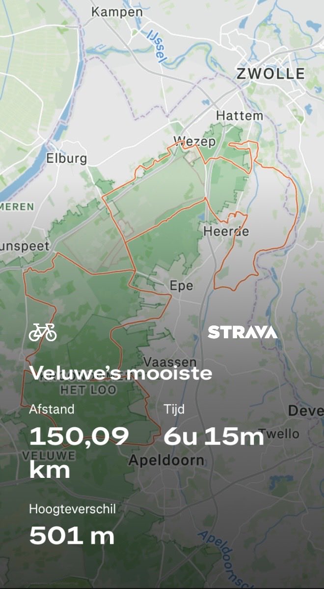 BGeertje's tweet photo. Mooi rondje gefietst vandaag 🤩🚴🏻♀️#genieten #training #TourForLife https://t.co/1l0klm1CON