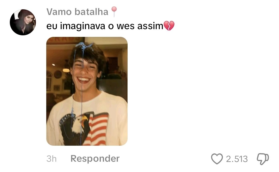 jmoosawa's tweet photo. nosso Wes da uma surra nesse tonhao gerado por IA e nessas loucas que vivem no mundo incrível de bob https://t.co/e7XRF6I2lY