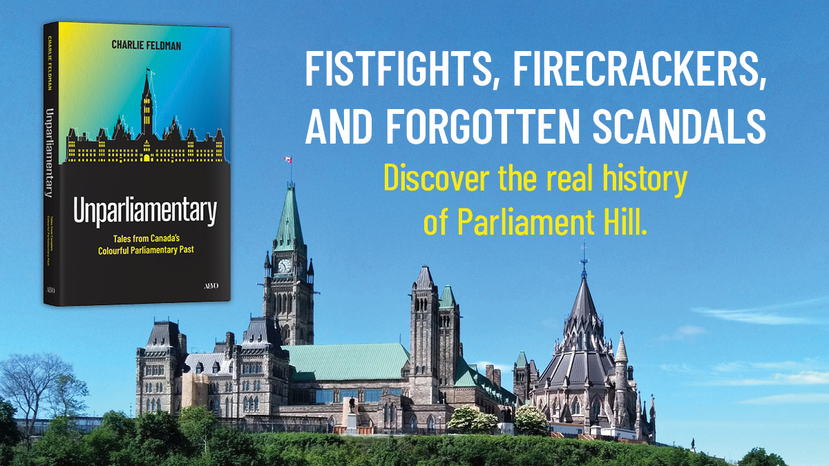 utpress's tweet photo. Multiple Canadian MPs have been expelled from the House of Commons and promptly re-elected. Unparliamentary recovers the stories Parliament forgot, and reveals that #parliamentarians have always been, above all else, only human.

Read more: https://t.co/NQv8zIBqC7

@parlcharlie https://t.co/V8sdo3oLSd