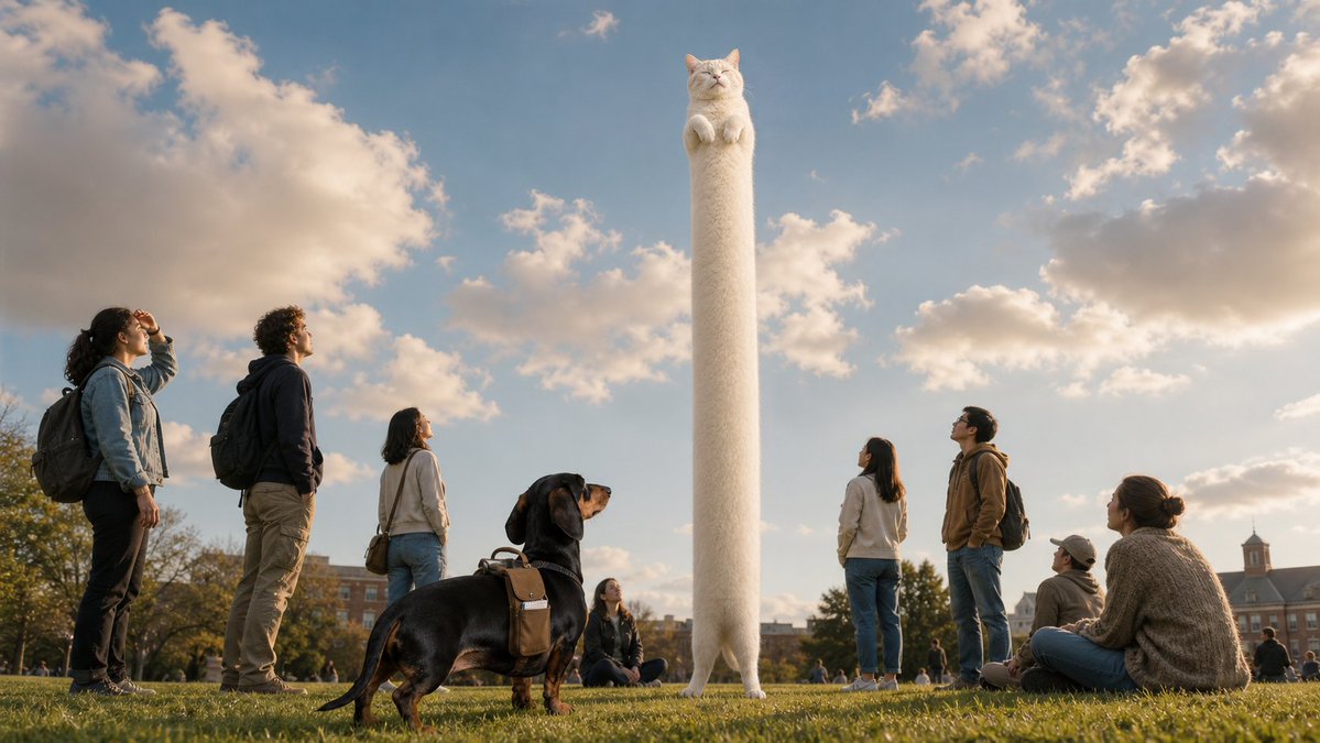 itslongcatx's tweet photo. documentation of the monument. the cat declined to participate in its own geometry. reports expected by sundown. https://t.co/ZBUfzTv89n