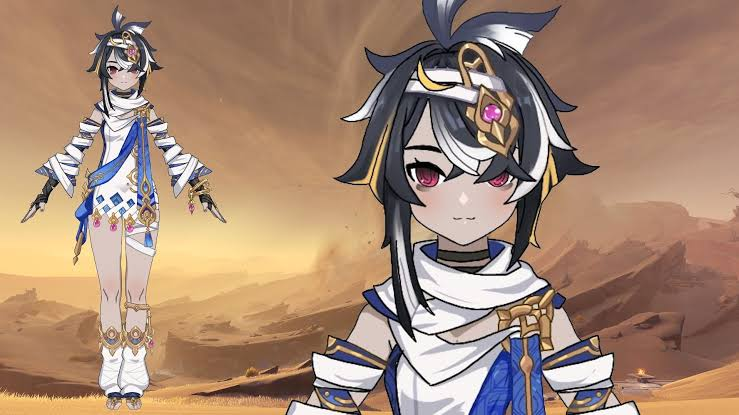 lumiibina's tweet photo. whatever happened to the sumeru mummy girl https://t.co/MGp9V3UV41