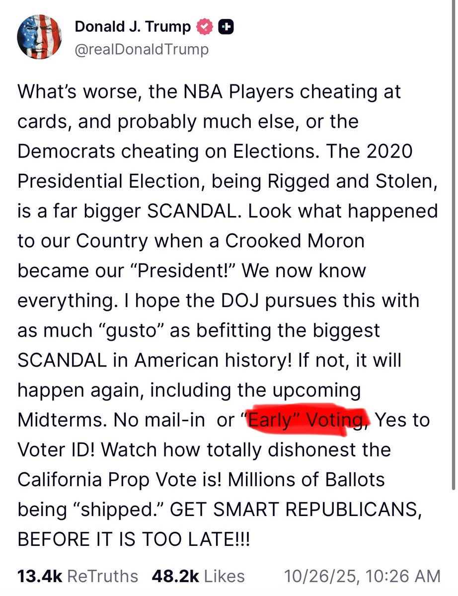 ThomasALamb's tweet photo. @akgop hmm #earlyvoting #akleg #aksen #akgov maybe the Chair would like to reconsider based on what @potus said? https://t.co/mdkPLl6fEw
